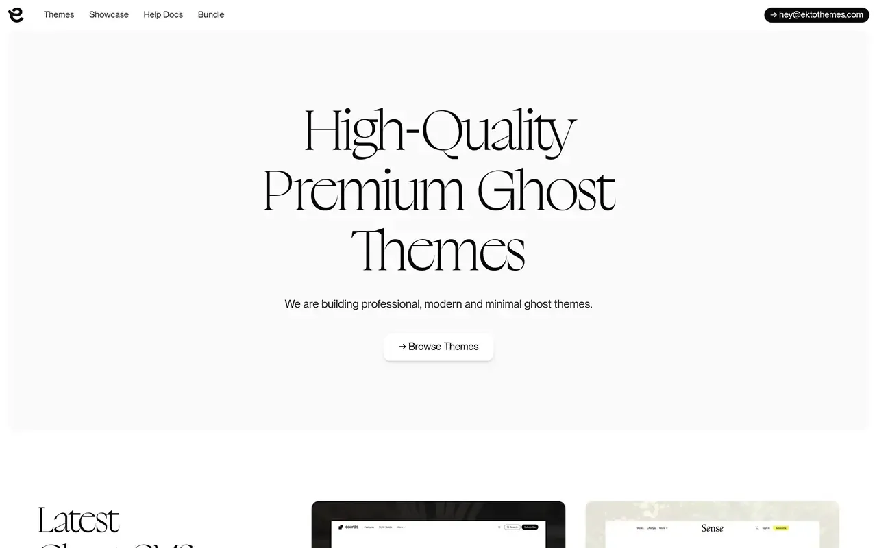 High-Quality Premium Ghost Themes
