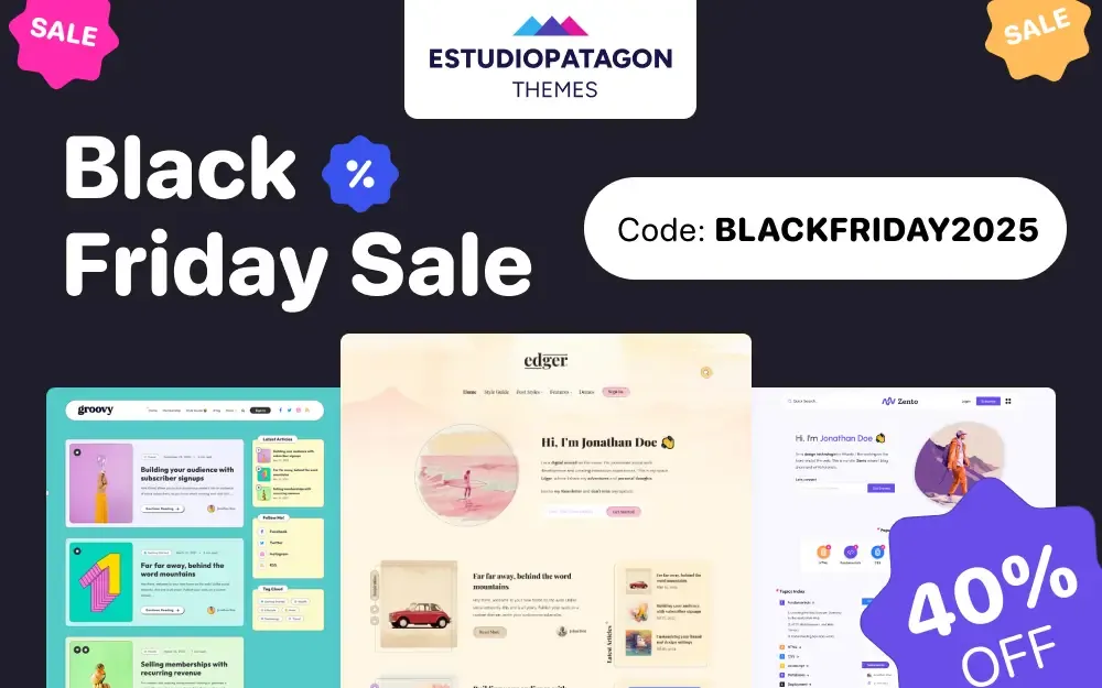 Black Friday for Premium Ghost Themes