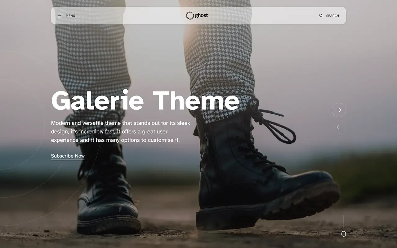 Galerie Ghost Theme