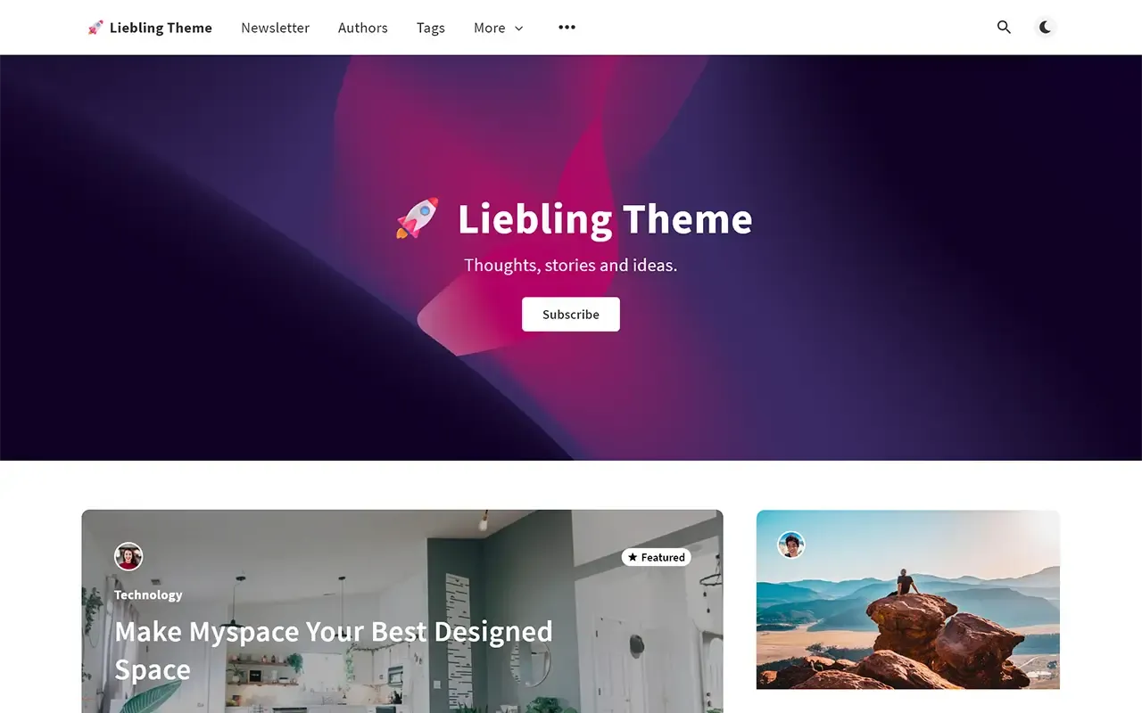 Liebling Ghost Theme