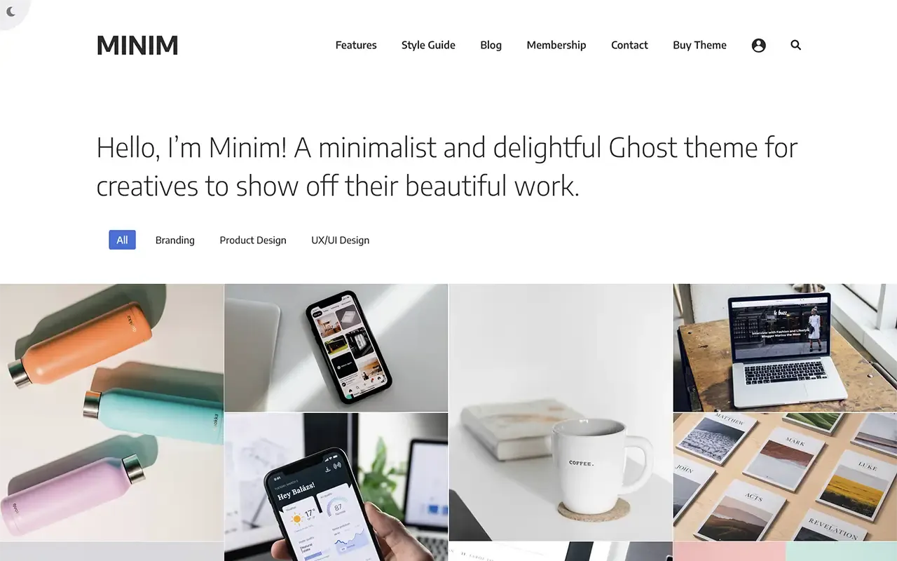 Minim Ghost Theme