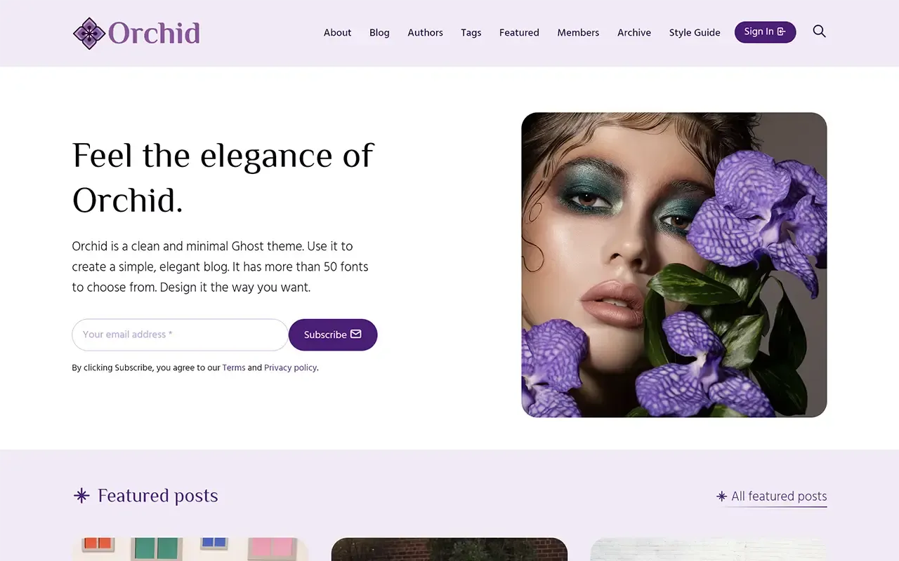 Orchid Ghost Theme