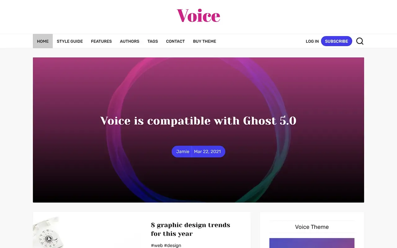 Voice Ghost Theme